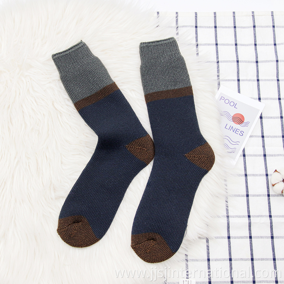 High Quality Solid Color Patchwork Men's Long Socks